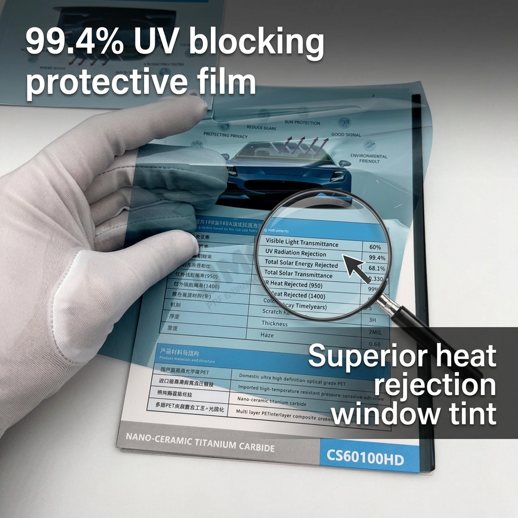99.4% UVR Heat Rejection Window Film Easy Cleaning UV Protection Window Film