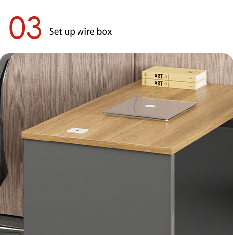1000N Load Capacity Commercial Office Furniture Independent Desk with Adjustable Height Single Workspace and Storage Space
