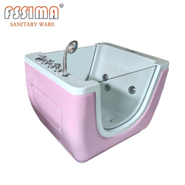 47.24 Newborn Baby Spa Bathtub With Stand Infant Whirlpool Tub