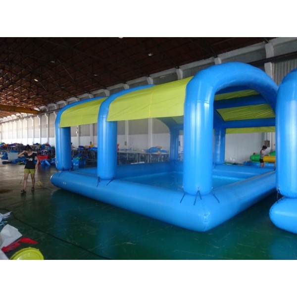 China Factory Customized Inflatable Swimming Pool outdoor PVC Inflatable Pool Tent With Dome Tent Inflatable Floating Tent