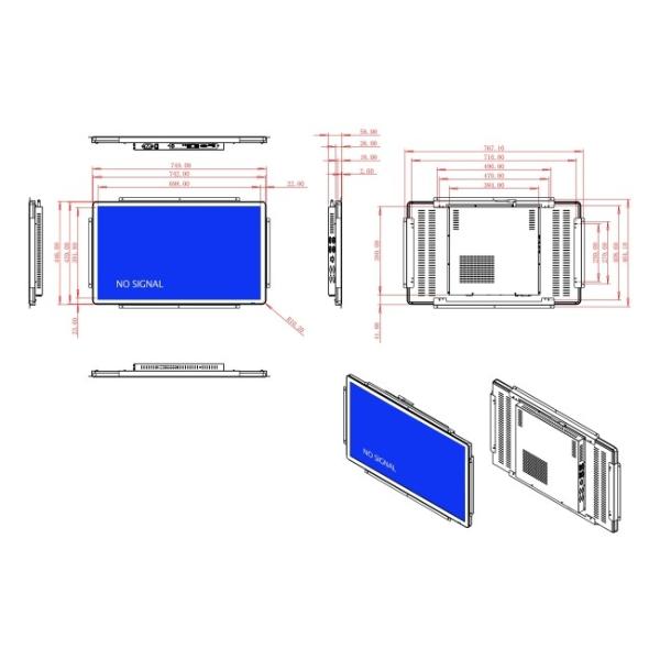 32-Inch Screen for Industrial Monitoring and Smart City Projects