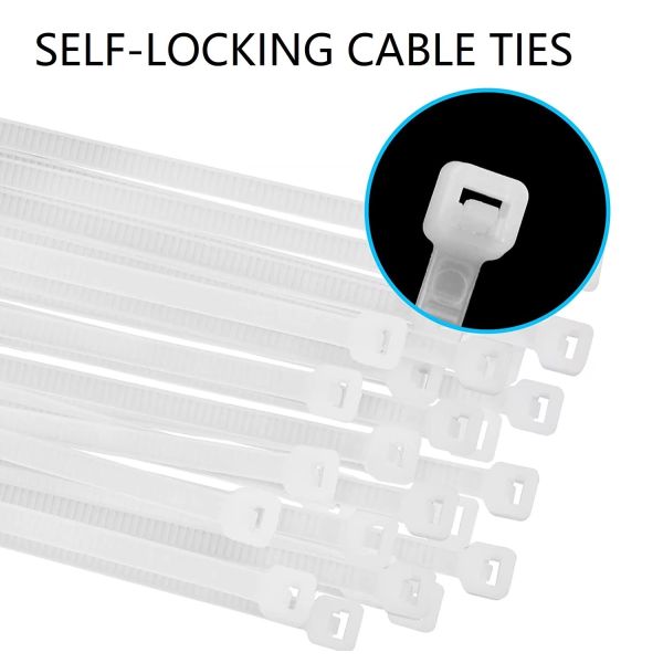 Customized Plastic Wire Ties Plastic Tie Straps Self Locking Oil Resistant