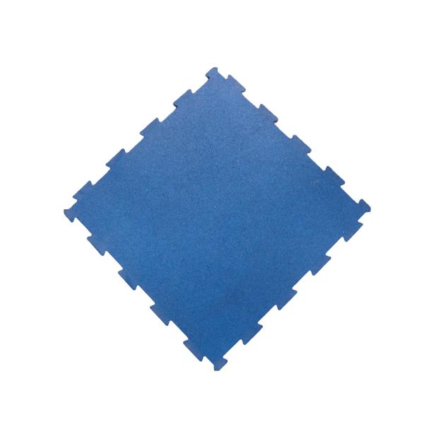 500*500mm Rubber Interlocking Flooring Tiles No Smell Weight Lifting Floor Mats Anti Slip