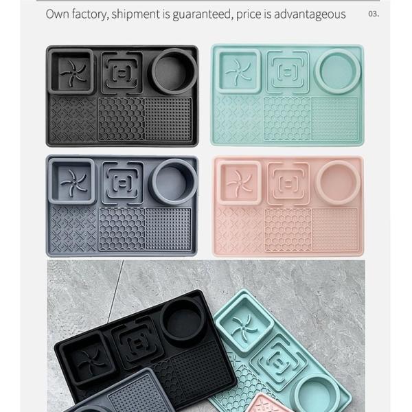 Dog Licking Mat Slow Food Bowl Food Grade Silicone With Suction Cup Pet Bowl