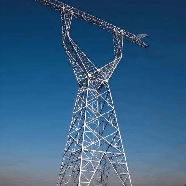 Tours de transmission d'électricité galvanisées de 133 KV