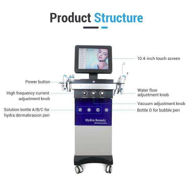 Hottest Korean 14in1 Hydro Microdermbrasion Hydra Oxigen Facial Machine 2023