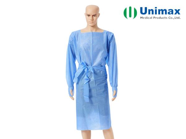 CE FDA Surgical Robe SMS Disposable Isolation Gowns With Thumb Hole