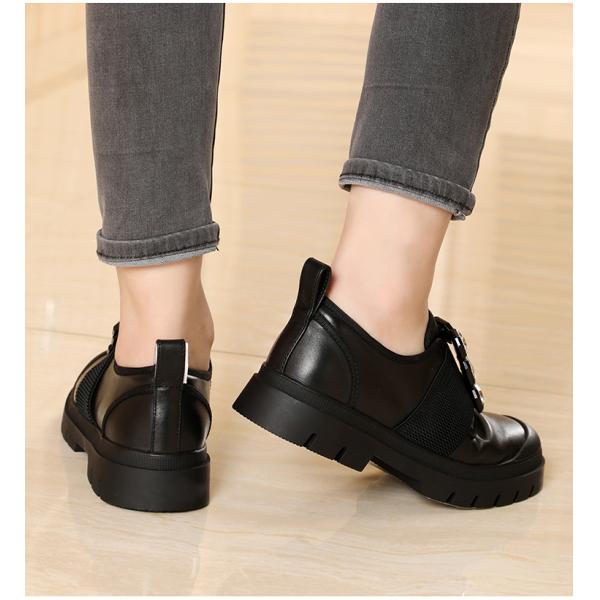 Black Flat For Women New Styles Office Lady Shoe , Casual Mary Jane Flat Shoe