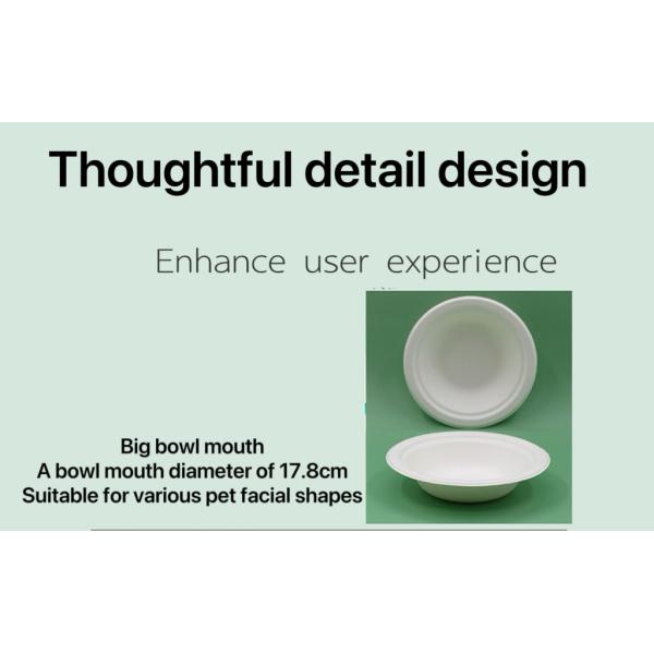 Customizable 220ml Biodegradable Disposable Tableware Bowl for Dogs Cats and Pets