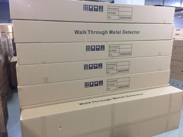 24 Zones Lcd Dispaly Walk Through Metal Detector Archway With Backup Battery