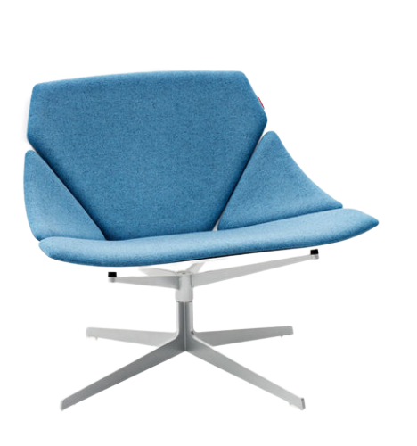 Modern design office chair leather sofa black leisure chairs set for office and hotel