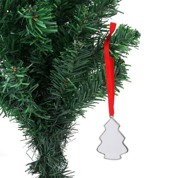 Blank Metal Sublimation Christmas Ornament Christmas Tree Hanging Decorations