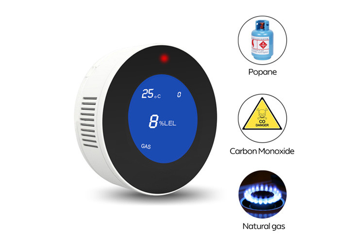дистанционное управление ПРИЛОЖЕНИЯ детектора утечки DC5V газа 85dB цифров Multi