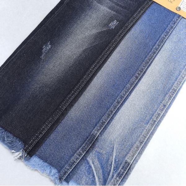98% Cotton 2% Spandex Super Dark Blue Stretch Denim Fabric For Jeans