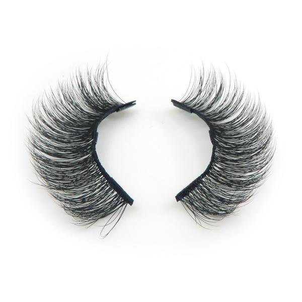 ODM Black Natural False Eyelashes Magnetic Lashes With Eyeliner