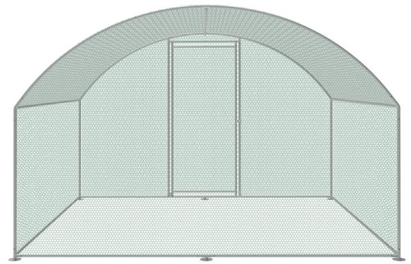 3m X 5.6m Round top Metal Chicken Run Walk In Coop For Poultry Hen Cage Pen Walk in Chicken Cage