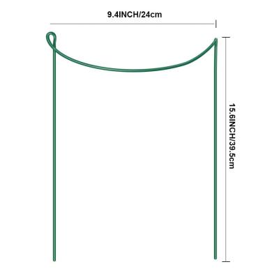 Semicircle 35cm X 15cm Half Round Metal Plant Supports Cage