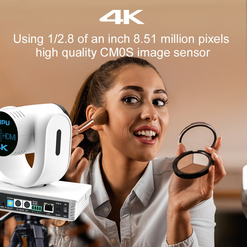 4K 12X Optic HD YouTube ToF Ptz HD Optical Zoom Video Camera for Live Streaming System