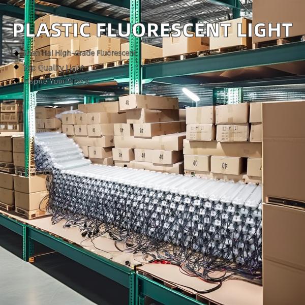 36W Twin-legged LED Tube All Plastic Explosion-Proof Anti-corrosion Fluorescent Light Fittings