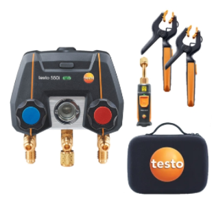 Testo 550i приложение управляемый цифровой хладагентный счетчик вес-595 г Разрешение-0,01 бар