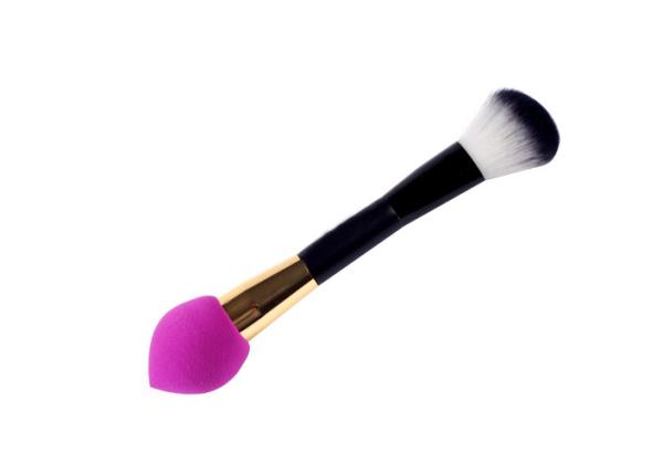 Dual Sided Professional Makeup Sponge Powder Puff With Handle For Sensitive Skin
