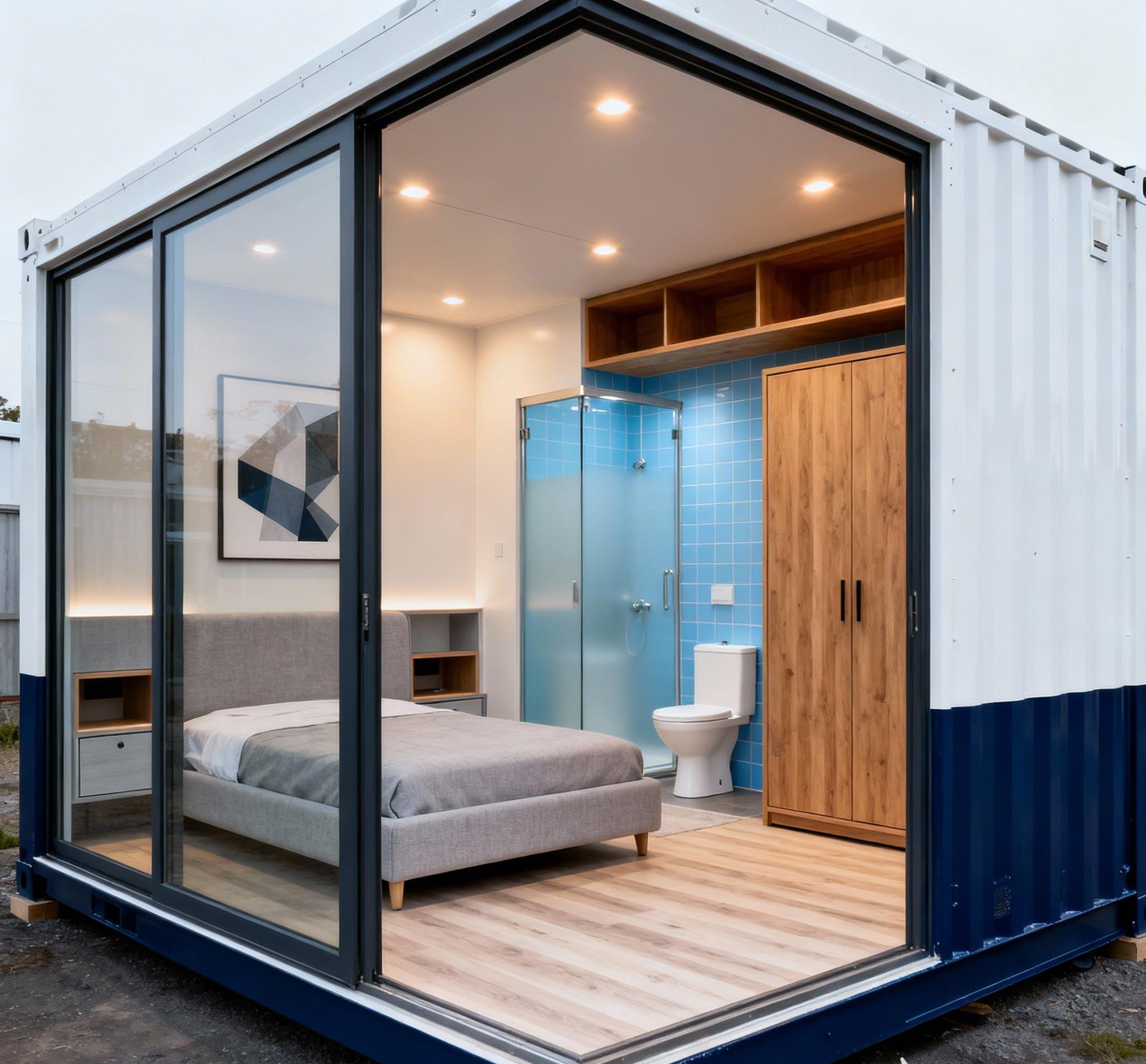 Customised Prefabricated Mobile Office Steel Container Room for Outdoor Flat Pack Container Sandwich Panel for House