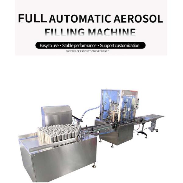 Easy to Operate Full Automatic Aerosol Filling Machine Production Line for and Improved Products
