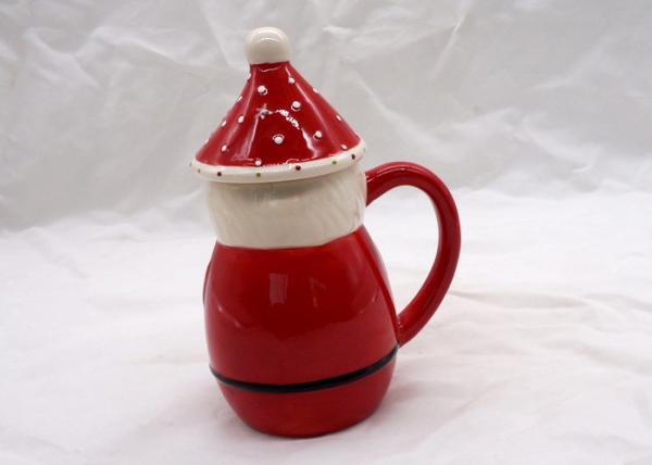 400ml Capacity 3D Ceramic Mug Cartoon Santa Claus Animal Snowman Design  With Cap Lid