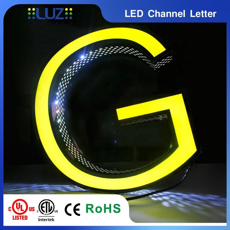 Custom Perforated Edge LED Channel Letters | Front & Side Lit Illuminated Signage