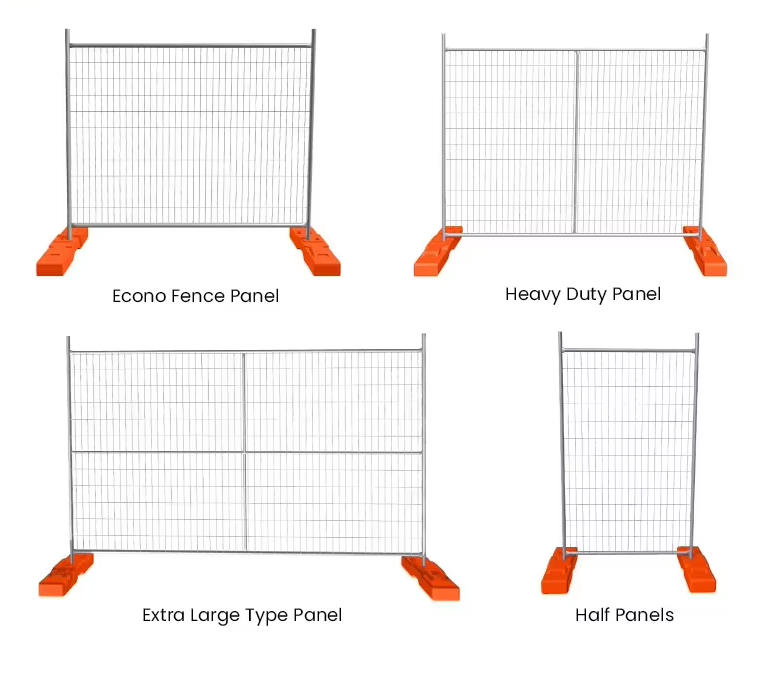 Heavy Duty Galvanized 2.1*2.4M Metal Temporary Fence Panels For Australia Market