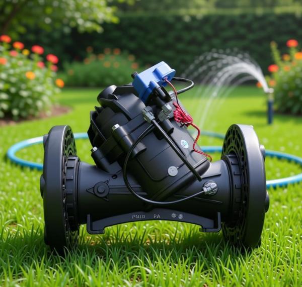 6In Industrial Nylon Solenoid Valve, Ultra-High Flow Hydraulic Diaphragm Valve for Large Scale Irrigation & Commercial Landscape