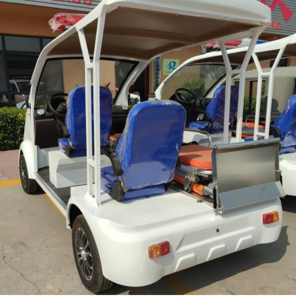 4 personas Urgencias Carritos de golf Ambulancia Batería de litio o batería de plomo-ácido Precio de fábrica con faro LED