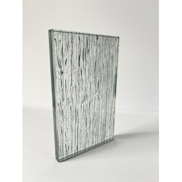 Ripple Clear Textured Glass Panels Household Architectural Textured Glass