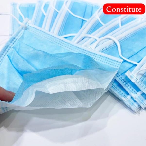 Elastic Earloop Non Woven Fabric Disposable Face Mask