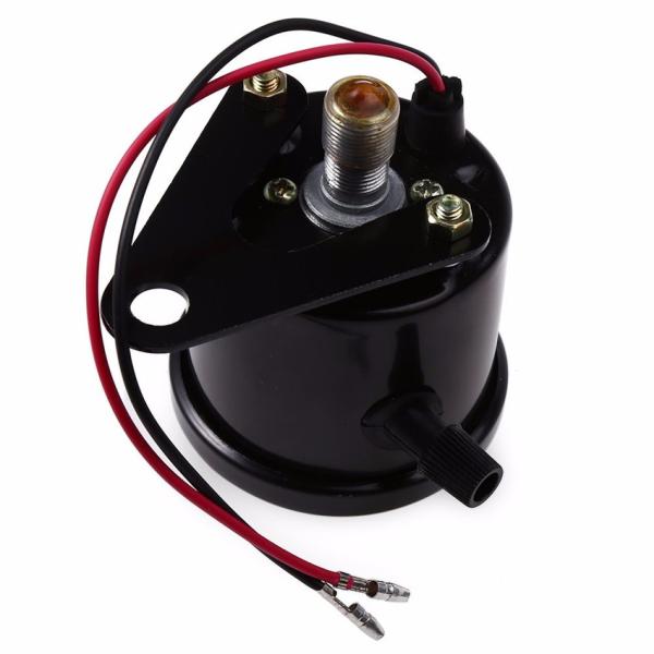 Black 12V Motorcycle Digital Speedometer , CE 140km/H Universal Motorcycle Speedometer
