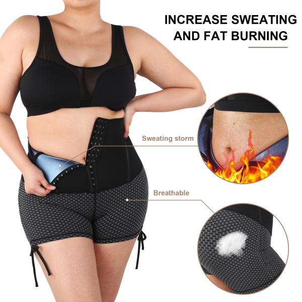 Women's Tummy Control Sauna Shorts HEXIN Free Sample Neoprene Shaper with Butt Lifter