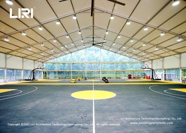 35x36m Large Tents For Basketball Courts With White And Yellow PVC Cover