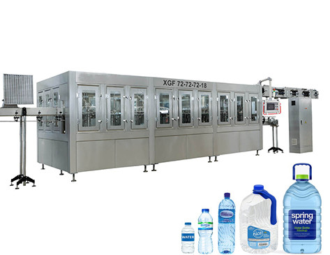 Botella de mascotas de agua pura de llenado de tapa de bebida de embalaje de la máquina de planta