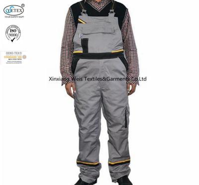 Reflective Men khaki Fr Bib Overall Fire Retardant  Protective Industrial Clothing
