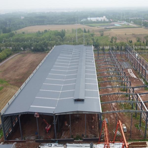 プレハブの構造の鋼鉄建築材料の倉庫ライト鉄骨フレームの構造