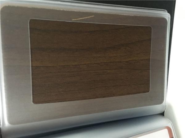 UV Resistance 7.0mm Aluminum Wood Panels / ISO14001 Aluminum Interior Panels