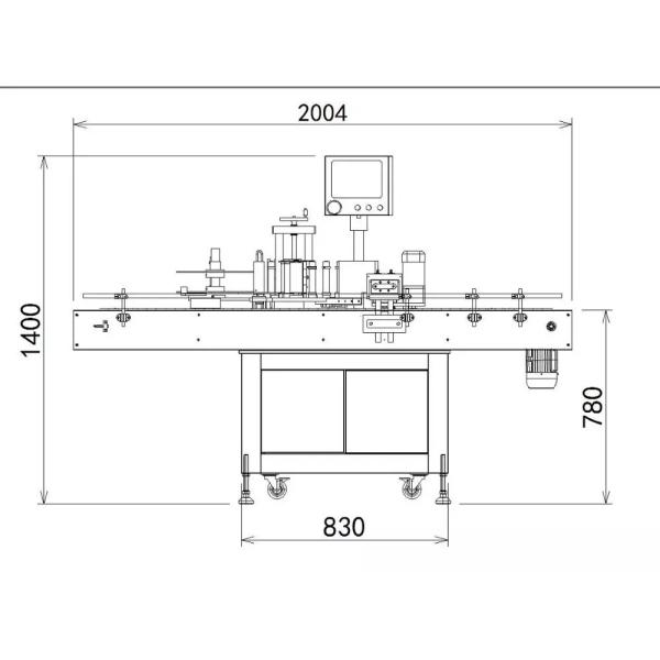 Машина для прикрепления этикеток бутылки дезинфицирующего средства 35m/Min руки медицины