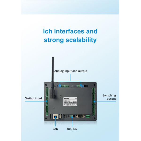 Coolmay EX3G-80 All in One PLC HMI All in One 10 inch Compatible FX3G FX3U FX3S GX Works2 AI AO Com Port DIY Support MODBUS RTU for industrial application