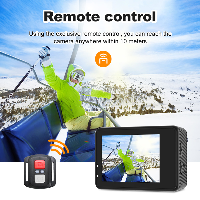 Original Factory Supply 5K Waterproof Action Camera Combine 6 Axis Gyro Hardware Sensing Stabilization Effectively