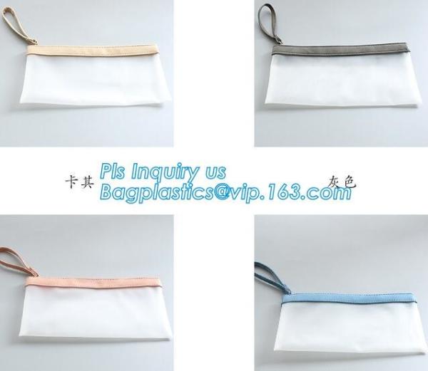 Personalized Neoprene Pencil Case, Neoprene Pencil Bag, Zipper Transparant PVC Pencil Bag, Printed photo frame PVC zippe