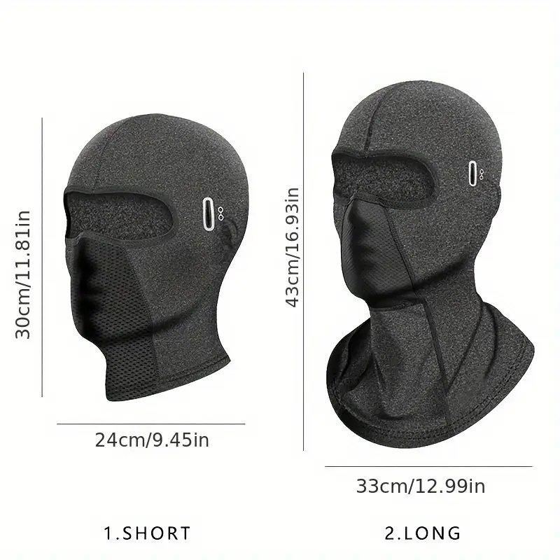 Windproof Stretchable Thermal Fleece Ski Mask Custom Made Ski Cover Outdoor Balaclava for Winter Activities