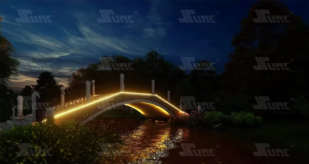 Charging efficiency solar light strip with RGB colorful light effect courtyard decoration light string