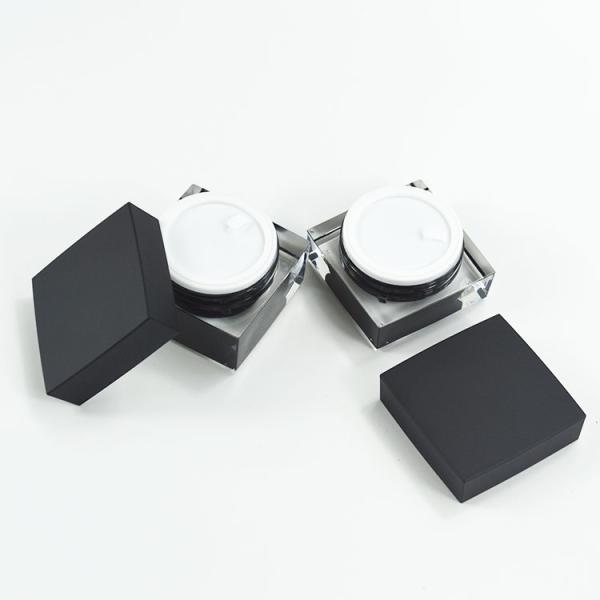 Thick Wall Square Shape Acrylic Jar Plastic Container 30g 50g for Lotion and Cosmetic