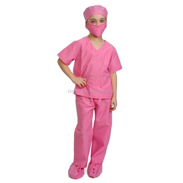 As crianças extravagantes medicam Costume Medical Costumes esfregam uniformes