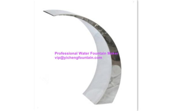 Fall Nozzle Water Fountain Equipment For Outdoor / Indoor Pools Cambered Shape